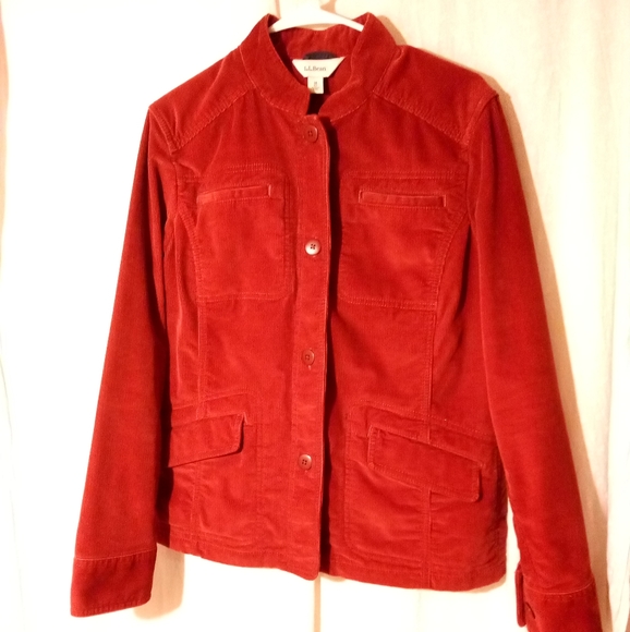 L.L. Bean Jackets \u0026 Coats | L. L. Bean Women's Corduroy Jacket Rusty Red Sz M | Color: Red | Size: M | Sarahyates731's Closet